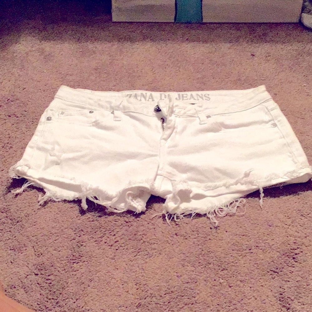 Juniors summer white shorts